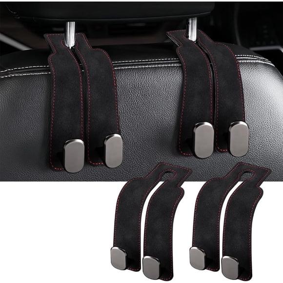 TinyGlam Car Seat Back Storage Hook,2024 New Multipurpose Stylish Car Hooks for Headrest,Car Headrest Hooks for Purses and Bags Cute, Leather Headrest Hooks for Car