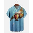 thumbnail image 5 of Camisa hawaiana para hombre, con estampado 3D, divertida caricatura de animales, camisetas de manga corta, ropa informal de verano para hombre, camisa de moda callejera para niños, 5 of 5