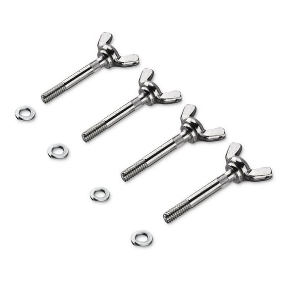 Stilts Wing Bolt Kit Replacement Accessories for Drywall Painting Decor 4 Packs,4 x Bow bolts,silver