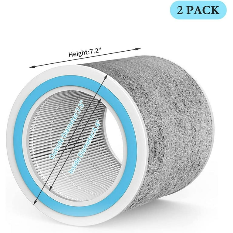 Hometimes 2-Pack H13 True HEPA Replacement Filter, Compatible with