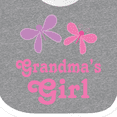 thumbnail image 4 of Inktastic Grandma's Girl Grandchild Butterfly Girls Baby Bib, 4 of 4