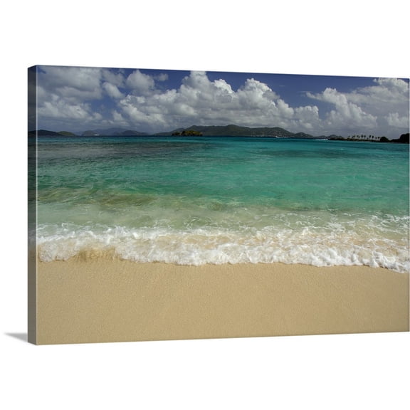Great BIG Canvas | "Caribbean, U.S. Virgin Islands, St.Thomas, St. John Bay, Sapphire Beach" Canvas Wall Art - 24x16