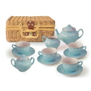 MMP Living Children's Porcelain Play Tea Set - Blue
