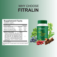 thumbnail image 2 of (3 Pack) Fitralin Weight Support, Fitralin Keto Supplement  (180 Capsules), 2 of 9