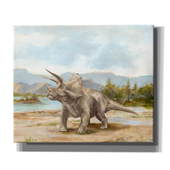 Epic Graffiti "Dinosaur Illustration II" by Ethan Harper, Canvas Wall Art, 24"x20"