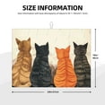 thumbnail image 2 of Yiaed Four Cats Watching Rain Print Highly Absorbent Microfiber Kitchen Counter Mat, Dish Drying Pad for Dishes, Utensils, Pots and Pans, Large 18" x 24", 2 of 7