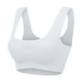 thumbnail image 2 of SMihono Breathable Bras for Women Full Coverage Seamless Back Smoothing T-Shirt Bra No Underwire Soft Comfortable Underwear White XXL, 2 of 7