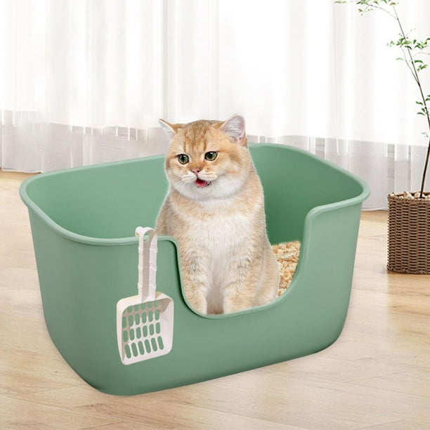 Bandeja de Arena para Gatos Fernando Abierta Verde