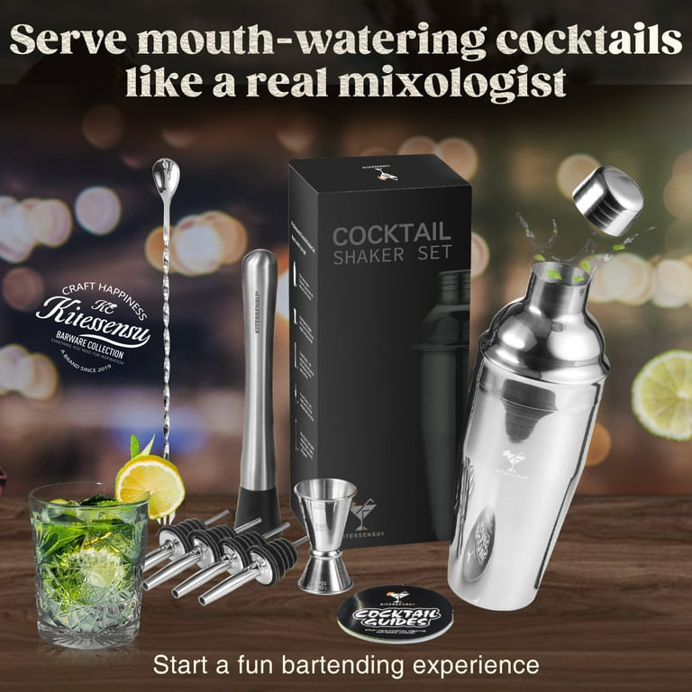 Cocktail shaker set bartender kit : : Hem & kök
