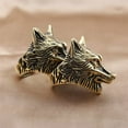 thumbnail image 3 of PAMTIER Men's Stainless Steel Cool Domineering Gothic Tribe Wolf Head Ring with Red Eyes Personality Retro Punk Band Wolf Totem Gold Black Size 12, 3 of 5