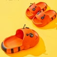 thumbnail image 5 of Kids Summer Slippers Cute Honeybee Cartoon Bathroom Non-Slip Open Toe Shower Cloud Slides Indoor Outdoor Beach Shoes Sandals for Boys Girls, 5 of 5