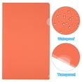 thumbnail image 3 of Uxcell L Type Folders 10 Pack A4 Plastic File Project Pockets Clear Paper Document Jacket Sleeves Red, 3 of 5