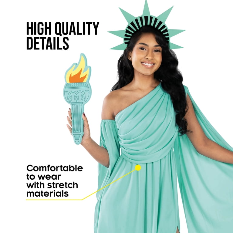Morph Statue Of Liberty Costume Women Halloween Costume For Women Green  Medium - Walmart.com