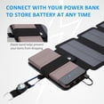 thumbnail image 4 of Foldable Solar Panel Charger Outdoor Emergency Power with Compass for Camping Hiking Backpacking, 4 of 8