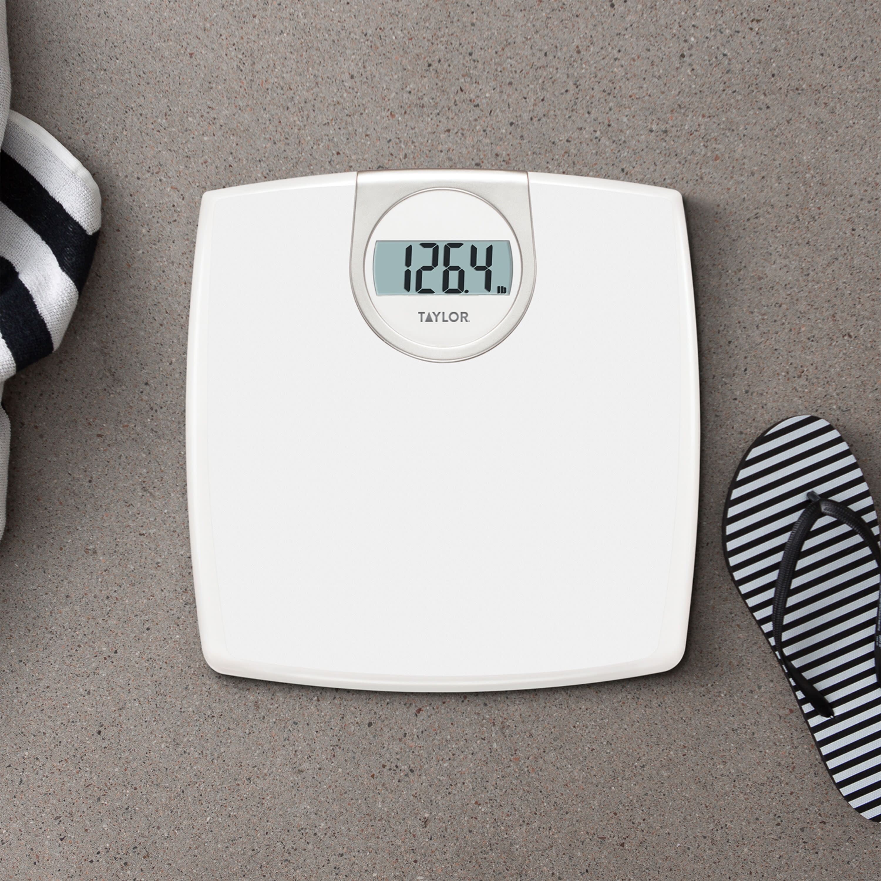 Taylor Pure White Digital Bathroom Scale 752840133 – Good's Store Online