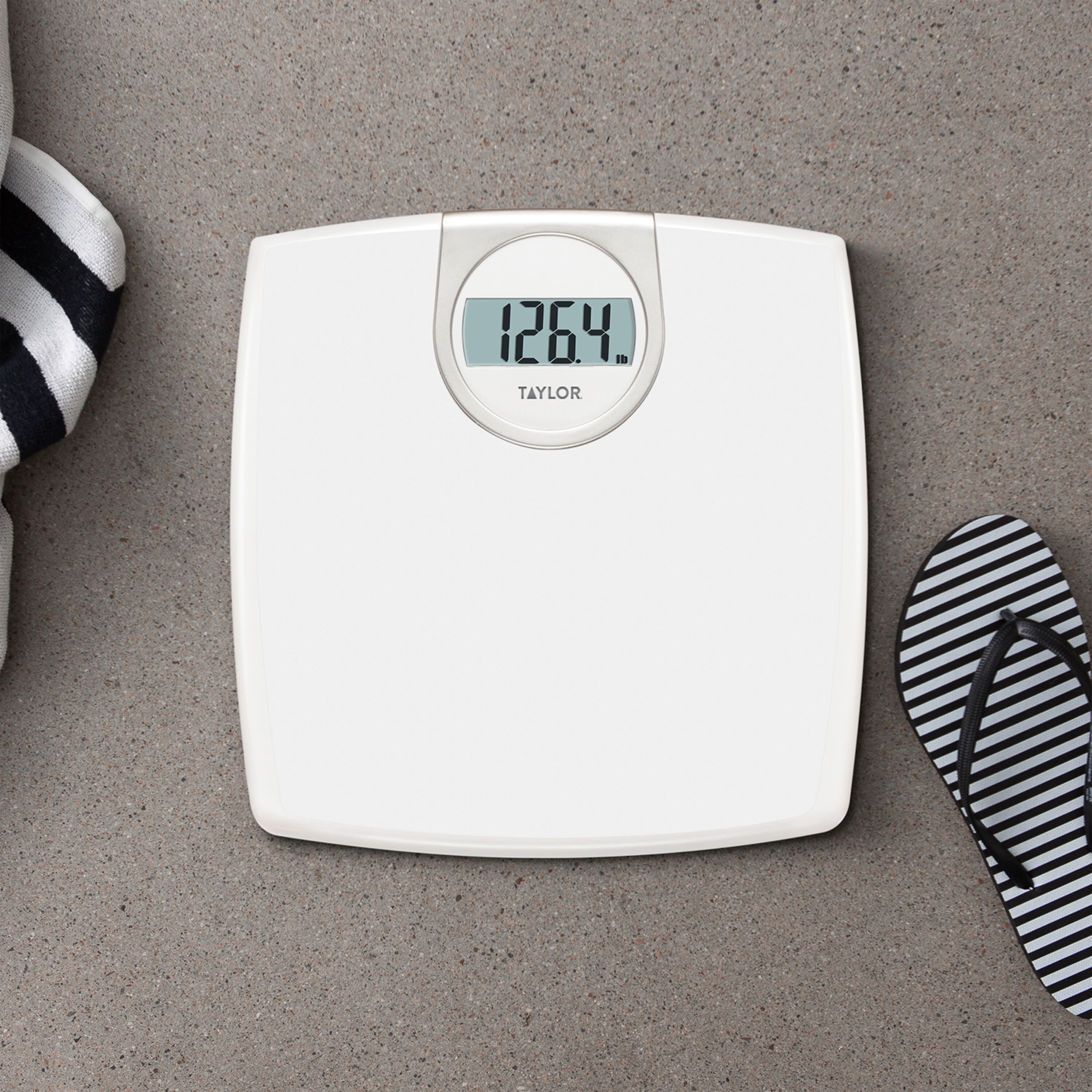 Taylor Digital Bathroom White Plastic Scale