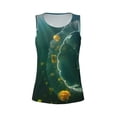 thumbnail image 4 of Haiem Jelly Fish Workout Tank Tops for Women, Athletic Sports Slim-Fit Tank Tops, Compression Sleeveless Dry Fit Shirts,Athletic Shirt-X-Large, 4 of 9