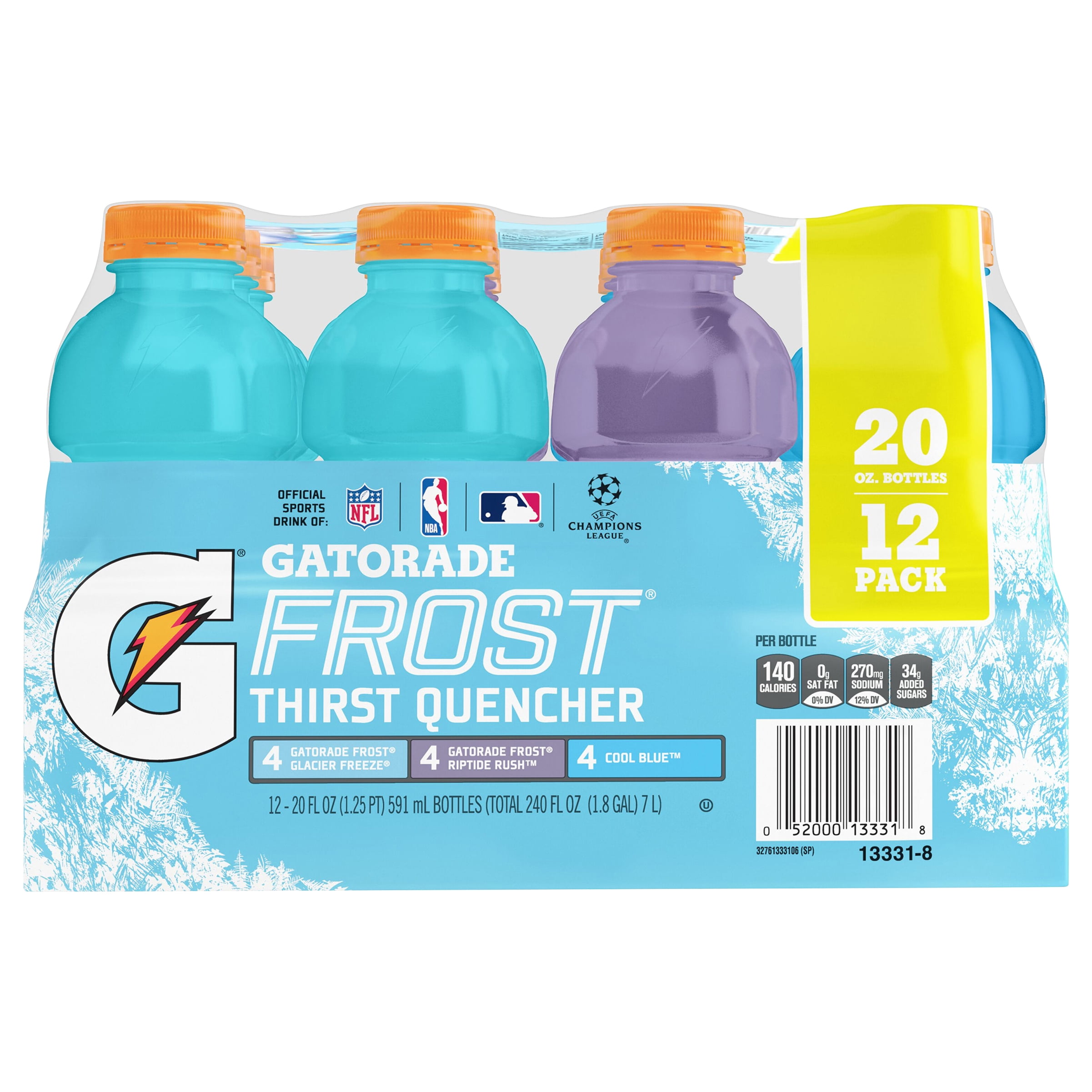 Gatorade G Thirst Quencher Variety Pack Sports Drink, 20 fl oz, 12 Count Bottles