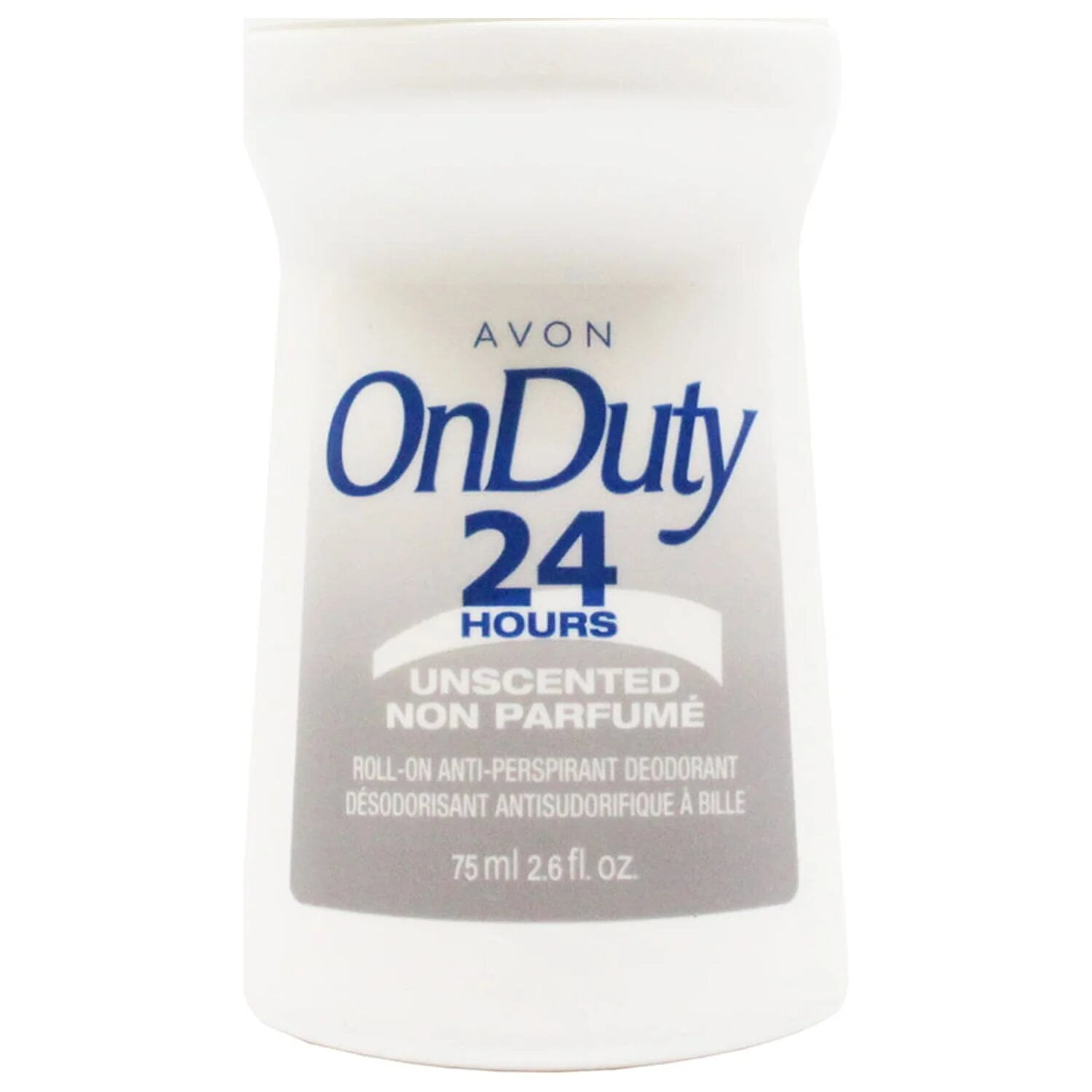 Avon ON DUTY 24 Hours UNSCENTED Roll-on Deodorant 2.6 fl.oz LOT of 10