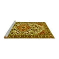 thumbnail image 2 of Ahgly Company Machine Washable Indoor Rectangle Persian Yellow Traditional Area Rugs, 4' x 6', 2 of 4