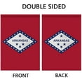 thumbnail image 2 of Arkansas State Garden Flags 12.5 * 18 Inches Double Sided Vivid Color and Fade Proof Small Indiana Yard Flags for Indoor and Outdoor Decorations (Arkansas), 2 of 6