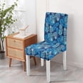 thumbnail image 7 of Dining Room Chair Covers 4pcs Spandex Super Fit Stretch Removable Washable Chair Seat Protector Cover for Home Party Hotel Wedding Ceremony, Universal Size (tropical Plant), 7 of 7