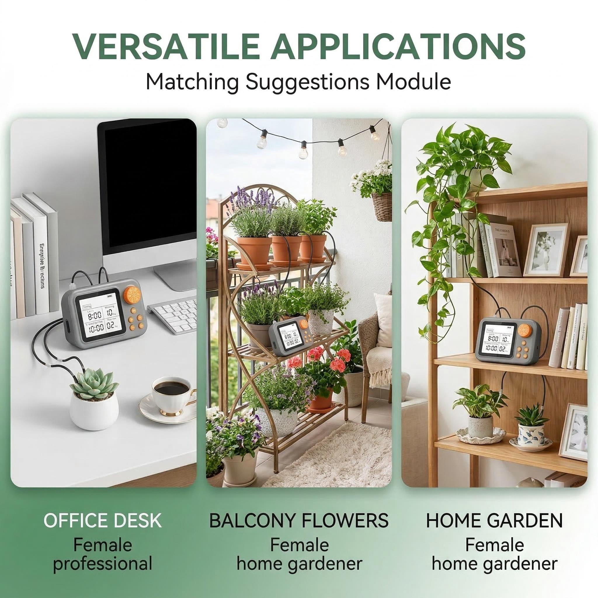 Automatic Indoor Plant Watering System, Self-Watering Drip Irrigation Kit for Indoor and Outdoor Gardens, Adjustable Drippers Capable of Watering Up to 15 Plants Simultaneously