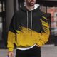 thumbnail image 1 of Sudadera con capucha para hombre, estilo casual, con cuello redondo, estampado, manga larga, blusa de poliéster, 1 of 6