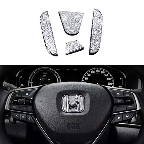 JALII Car Interior Bling Steering Wheel Accessories for Honda