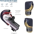 thumbnail image 5 of Kit de Máquina de Boxeo Musical y Guantes de Boxeo 10 Oz Bluelander con Protector Bucal, Negro con Dorado, 5 of 5