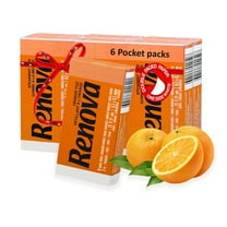 Renova Orange Fizz Pocket Facial Tissue, 6 Packs, 9 Tissues Per Pack
