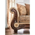 thumbnail image 5 of Furniture of America Ersa Traditional Gold Chenille Padded Loveseat by, 5 of 5