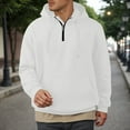 thumbnail image 2 of XIAONU Mens Sweatshirts Long Sleeved Half Zip Pullover Hoodless Top Casual Solid Color Loose Pullover Sweatshirt, 2 of 4