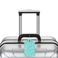 thumbnail image 5 of Disketp 2 Pcs Luggage Tag For Suitcase,Seashell And Starfish Leather Baggage Tag With Stainless Steel Loop Privacy Cover For Women Men Girls, 5 of 5