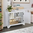 thumbnail image 3 of 40" Console Table With Storage,Modern Wood Accent Storage CabinetWith Adjustable Storage Shelf,Retro Entryway Table For Entryway Hallway Living Room Foyer, 3 of 8