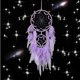 thumbnail image 3 of Sin luz-Atrapasueños Violeta Atrapasueños Grande Pluma Colgante de Pared Móvil Decoración para Niñas y Mujeres Dormitorio Decoración Decoración del Hogar Manualidades Regalo, 3 of 5