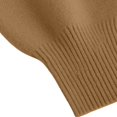 thumbnail image 5 of Comdrip Chandails Confortables pour Femmes Chandails Surdimensionnés Confortables en Tricot Col Rond Automne Chandail Tendance Tenues d'Automne Chandail Col Roulé Femmes, Kaki G, 5 of 5
