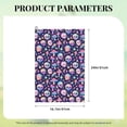 thumbnail image 4 of Pofeuu mushroom colorful Skull star Print Premium Golf Towel with Carabiner Clip Absorbent Microfiber Waffle Pattern Golf Towel for Golf Bag Trolly Belt Loop, 4 of 8