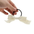 thumbnail image 5 of Unique Bargains 1 Pc Fashion Bow Scrunchies Hair Ties Beige, 5 of 5