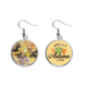 thumbnail image 1 of Otoño otoño pintura al Oleo Arte Bodegon de flores Pendiente del lóbulo de la joyería del pendiente de la hoja del otoño Unbranded M, 1 of 3