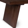 thumbnail image 3 of Maven Lane Marcella Wood Coffee Table Contemporary Accent Furniture, Brown, 3 of 6