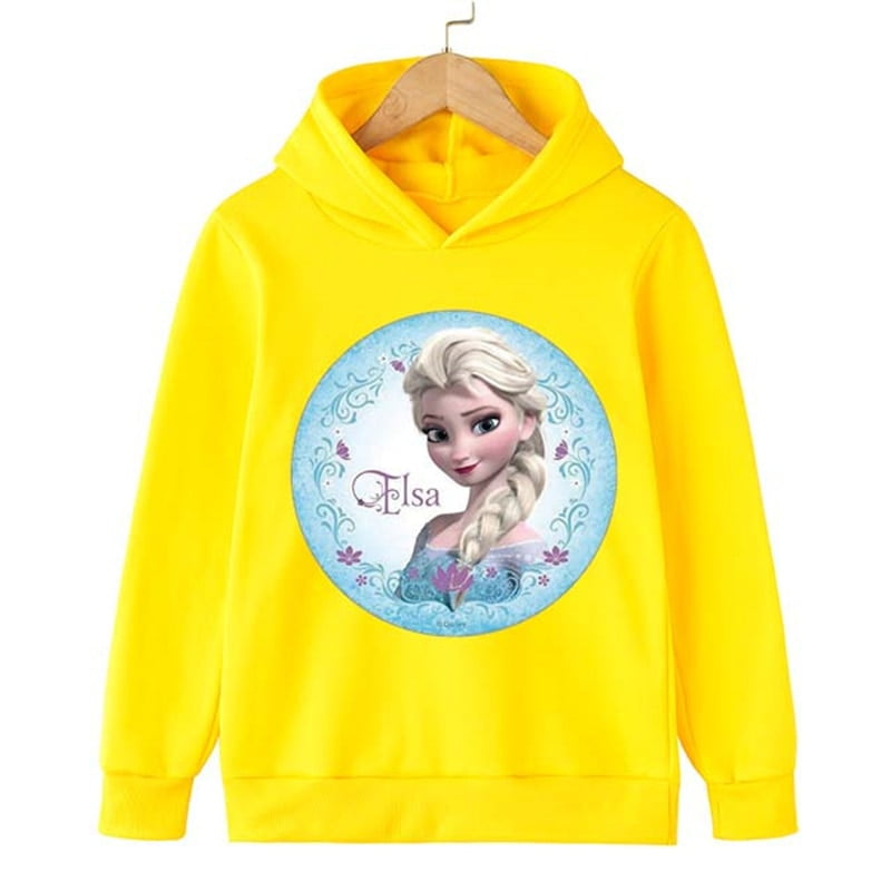 New 2022 Frozen Elsa Hoodie Kids 3 4 5 7 9 11 Years Clothes Hoodie Suitable Baby Girl Long Sleeve Antumn Manga Pullover Sweater Walmart