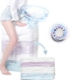 thumbnail image 1 of Stand-up vacuum storage space saver 1 x king size pack Pump-less vacuum sealed storage bag for clothes, duvets, pillows, bedding, blankets, wardrobes etc, saves 80% space, 1 of 8
