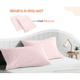 thumbnail image 2 of SGI Pillow Case Pink Solid 600 TC Body PillowCase 2 Piece, 2 of 5