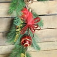 thumbnail image 3 of Northlight 6' x 10" Unlit Red Burlap and Gold Pinecone Artificial Christmas Garland, 3 of 3