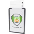 thumbnail image 1 of GFDYREE 20 Pack - 3 Card Badge Holder Up to Three ID Badges - Heavy Duty Vertical Rigid Hard Plastic Case for Multiple Cards - Polycarbonate - Tactical CAC, Smart & Swipe I'd Holders by (Bla, 1 of 7