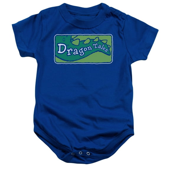 Dragon Tales/Logo Clean-Infant Snapsuit Royal Blue-12Mos