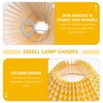 thumbnail image 4 of Greenadscape 1Set Pleated Bedside Table Lamp Shade for Home 9.4x9.4x6.3in, 4 of 5