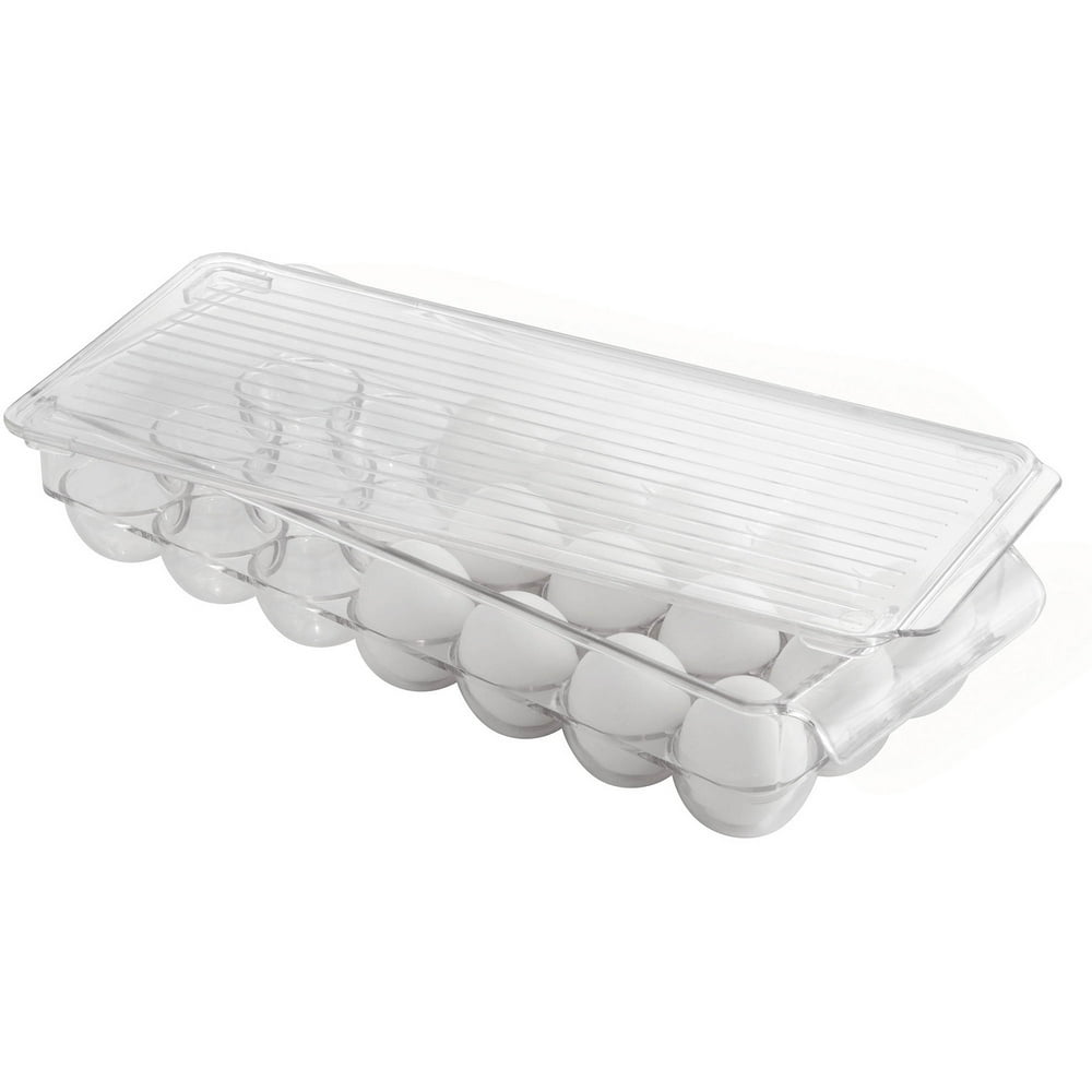 InterDesign Fridge Binz 21Egg Holder, Plastic Clear
