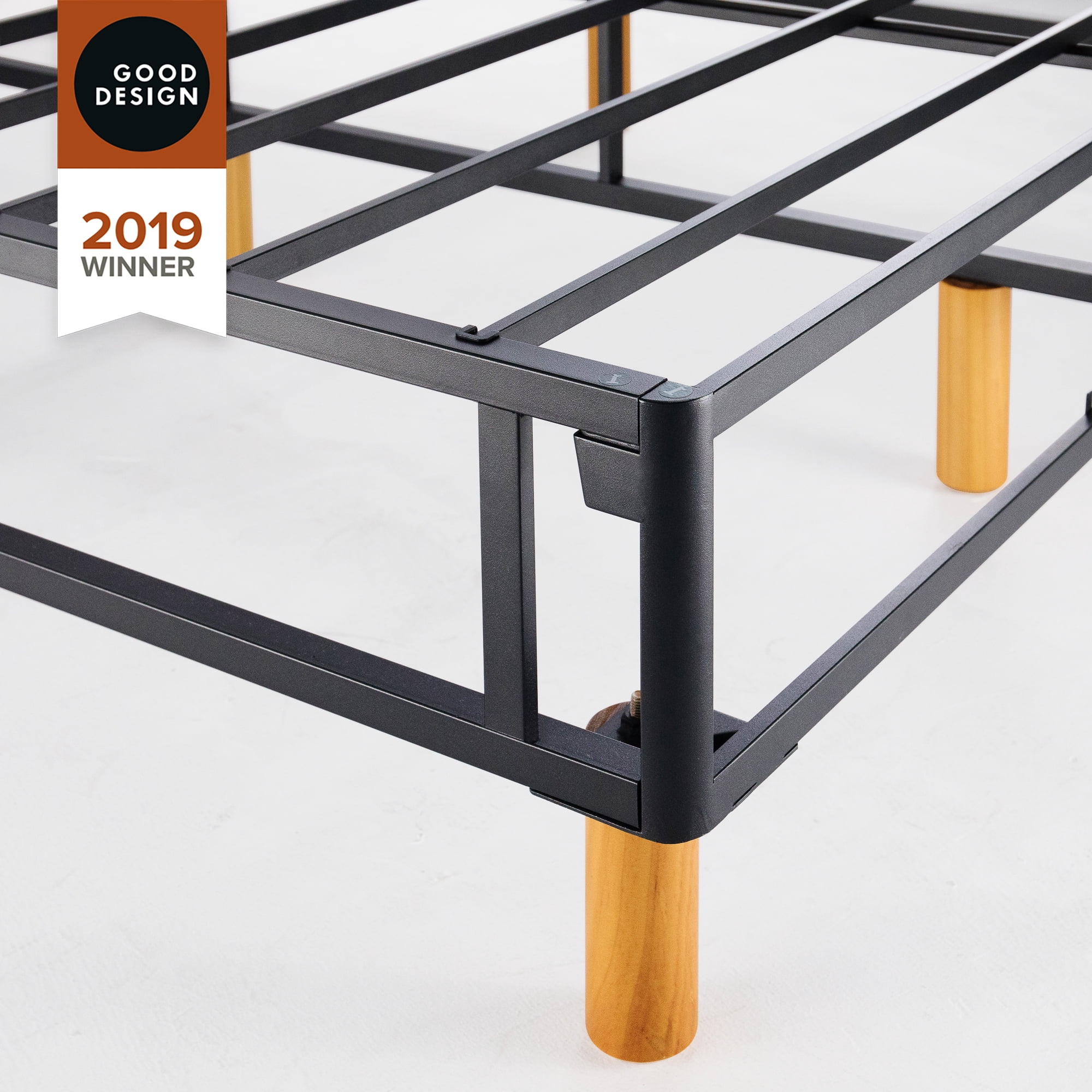 Zinus Good Design Winner Justina 16" Metal Mattress Foundation Box Spring, Full